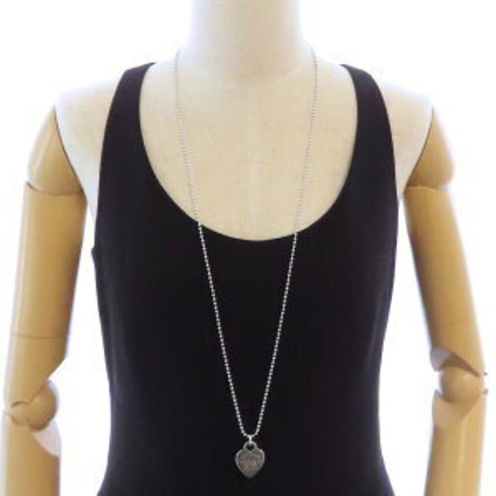 TIFFANY Co to Necklace Long Chain Silver